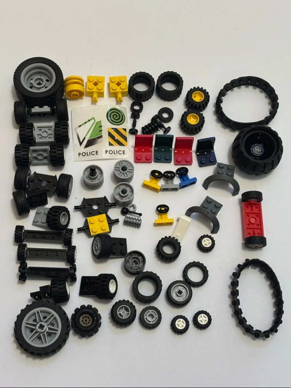 Kids Toy Vehicle Parts Mix - Black, Yellow, Red, Gray - Picture 2 of 6